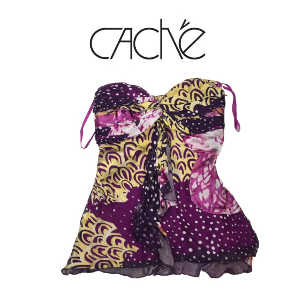 Cache Mult-Colored Top.  Sz 6